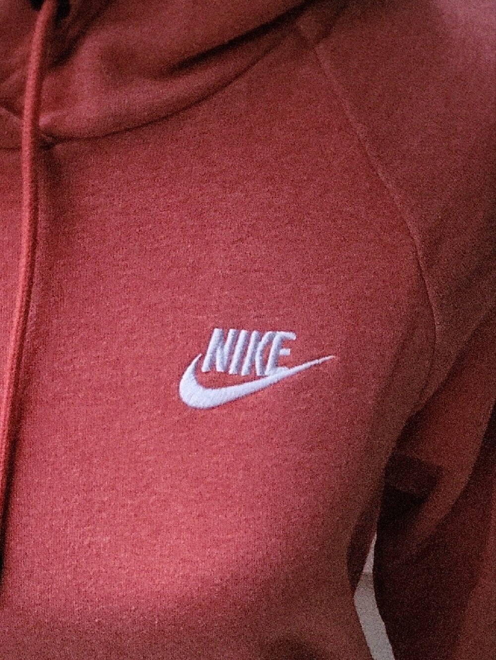 Nike Dusty Rose Pullover Hoodie Women's Small Cotton Blend Sweatshirt - Picture 8 of 14